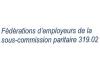Fédérations de la SCP 319.02 Fédérations de la SCP 319.02