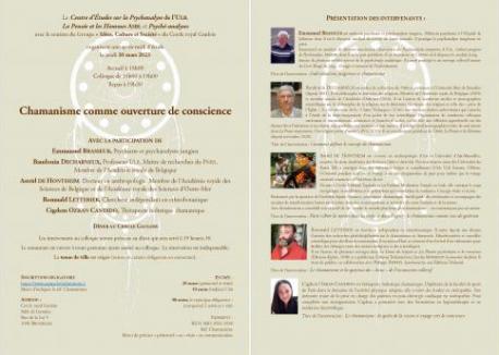 Colloque "Chamanisme comme ouverture de conscience"