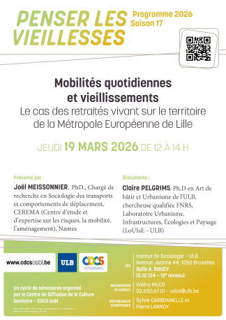 Séminaire : Mobilités quotidiennes et vieillissements - Cas des retraités de Lille