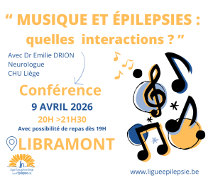 Conférence à Libramont : 'Musique et Epilepsies : quelles sont leurs interactions' ?